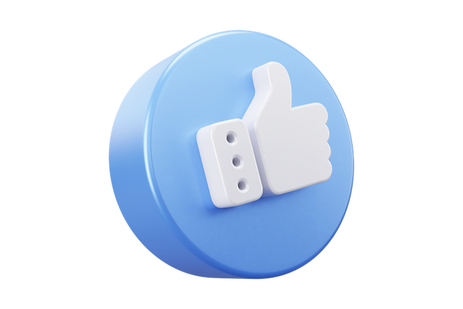Free Social media like emoji 01  3D Icon