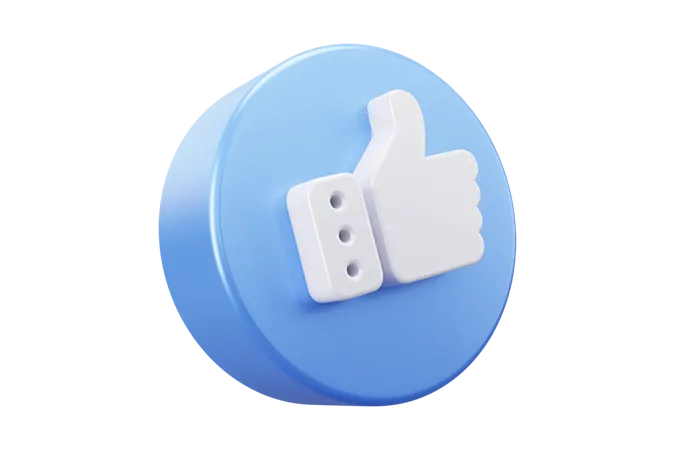 Free Social media like emoji 01 3D Icon