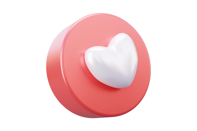 Free Social media love emoji  3D Icon