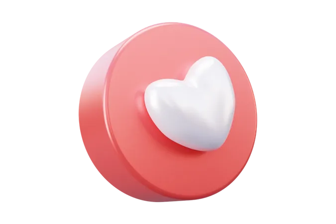 Free Social media love emoji  3D Icon