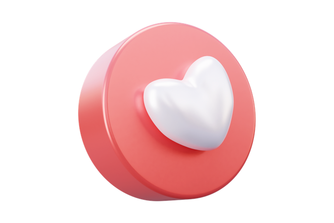 Free Social media love emoji 3D Icon
