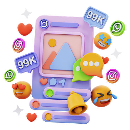 Free Social Media Pages  3D Icon