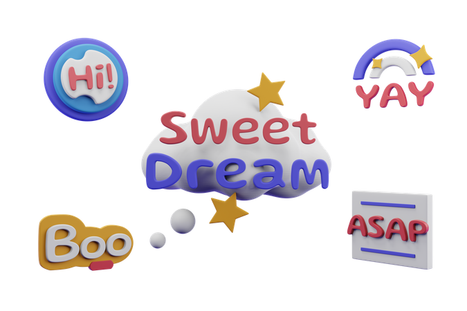 Free Social Slang  3D Icon