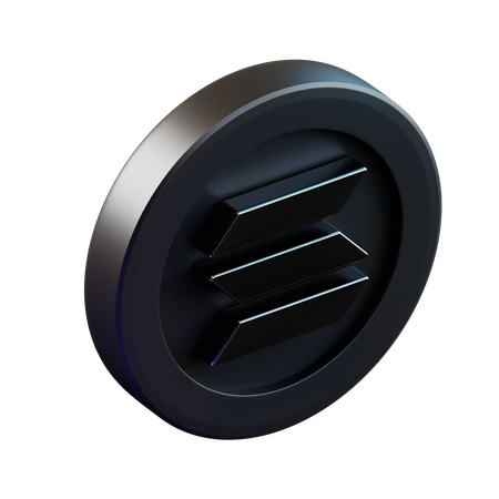 Free Solana  3D Icon