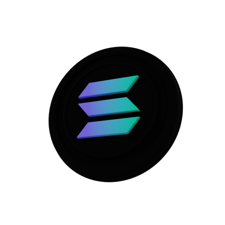 Free Solana  3D Icon