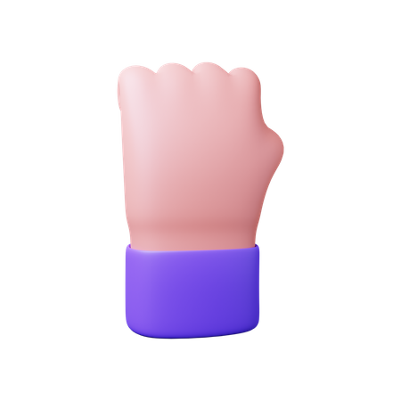 Free Solidarity Fist  3D Icon