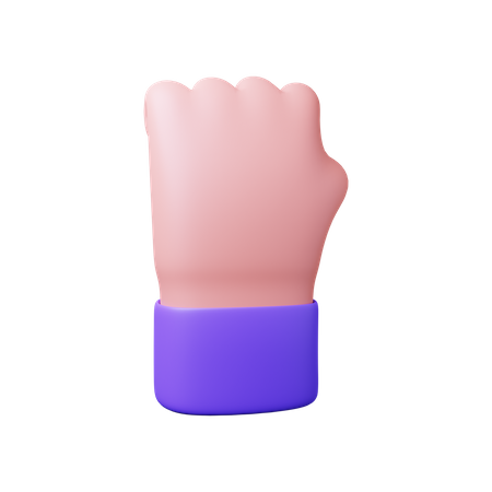 Free Solidarity Fist  3D Illustration