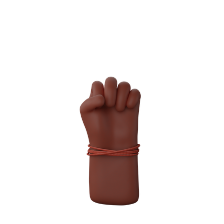 Free Solidarity Fist Sign 3D Illustration