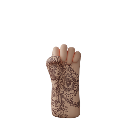 Free Solidarity Fist Sign  3D Icon