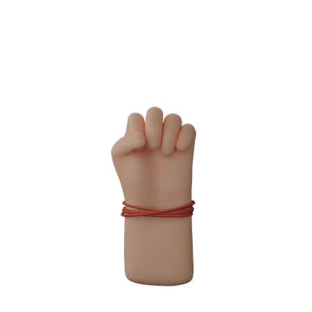 Free Solidarity Fist Sign  3D Illustration