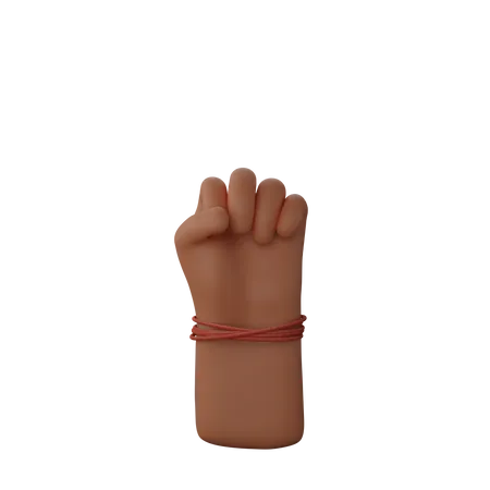 Free Solidarity Fist Sign  3D Illustration