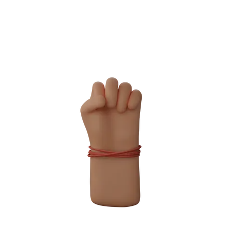 Free Solidarity Fist Sign  3D Illustration