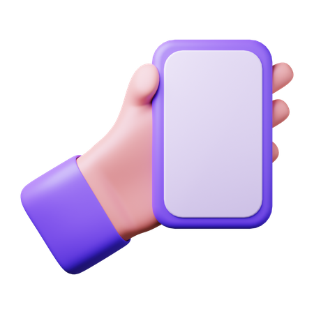 Free Sosteniendo teléfono inteligente  3D Icon