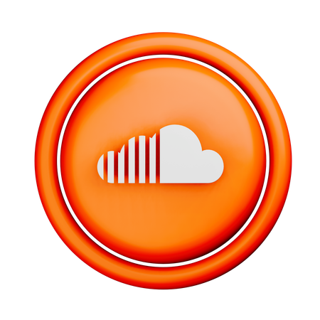 Free Sound Cloud Logo  3D Icon