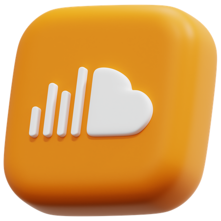 Free Soundcloud  3D Icon