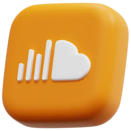 Free Soundcloud  3D Icon