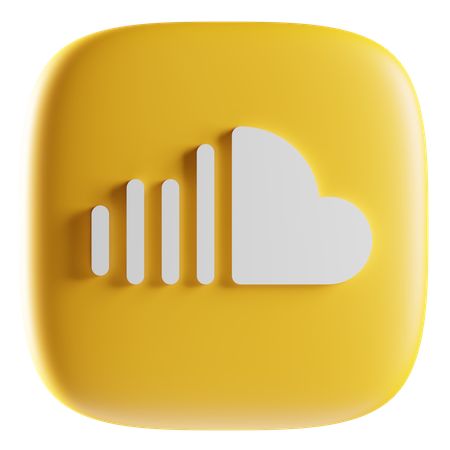 Free SoundCloud  3D Icon