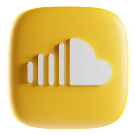Free SoundCloud  3D Icon
