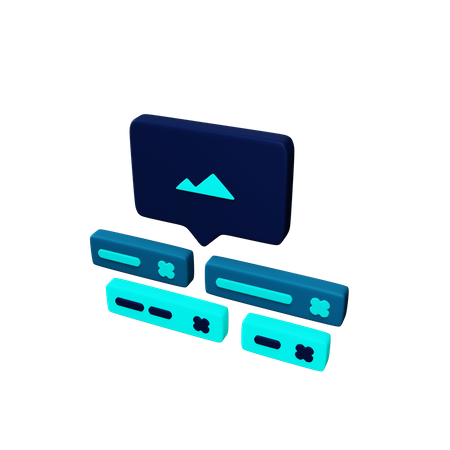 Free Sous-titres codés  3D Icon