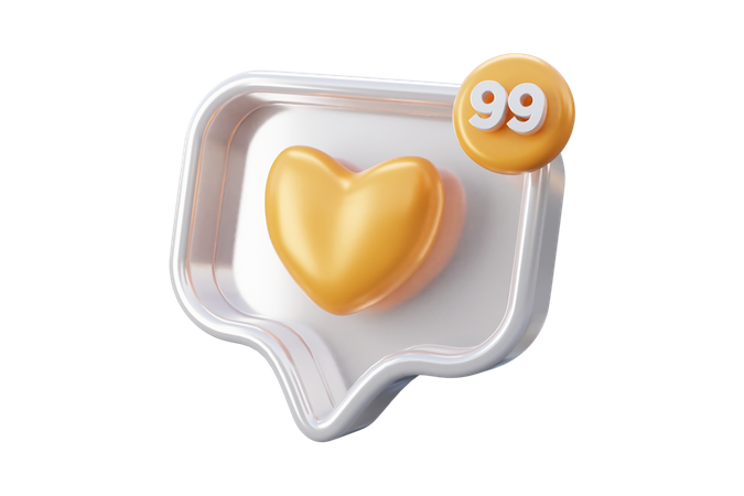 Free Weißes Liebes-Emoji in sozialen Medien  3D Icon