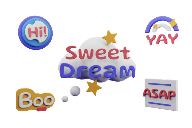 Free Sozialer Slang  3D Icon