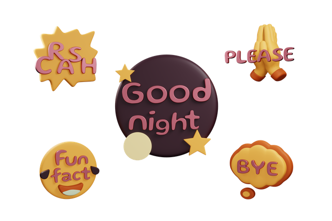 Free Sozialer Slang  3D Icon