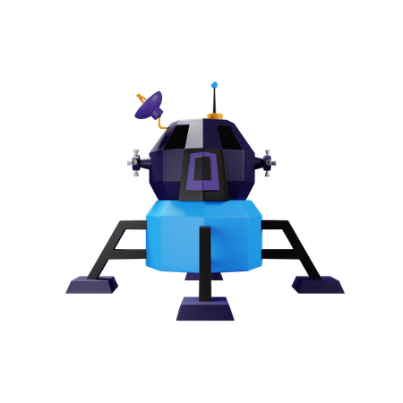 Free Space Capsule  3D Illustration