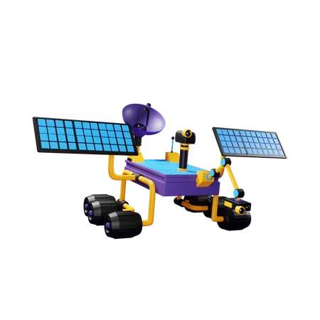 Free Space Rover  3D Illustration