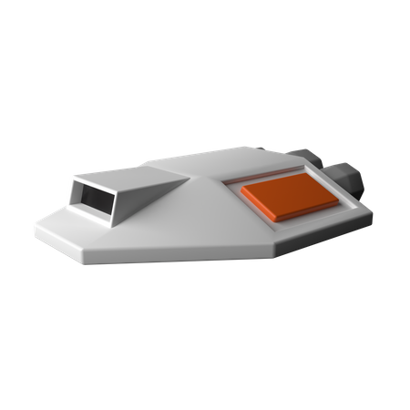 Free Spaceship  3D Illustration