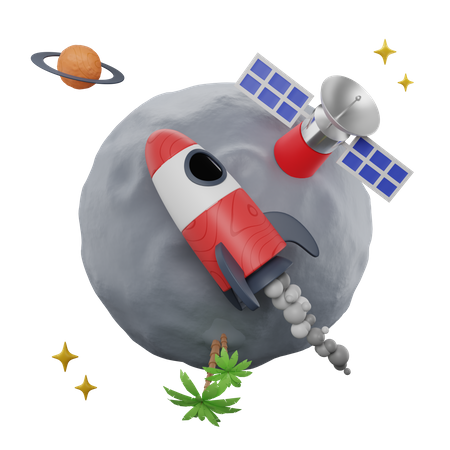 Free Spaceship  3D Icon