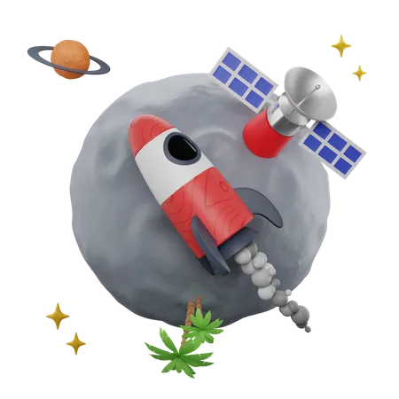 Free Spaceship  3D Icon
