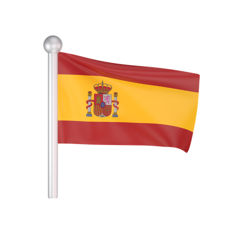 Free Spain Flag  3D Icon