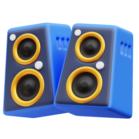Free Speakers  3D Icon