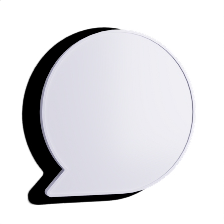 Free Speech Bubble  3D Icon