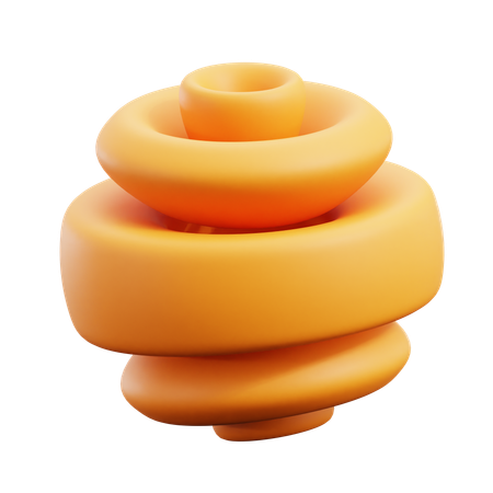 Free 螺旋状の抽象的な形のアイコン  3D Icon
