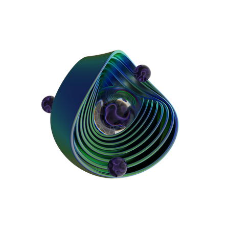 Free Spirale abstrakte Form  3D Icon