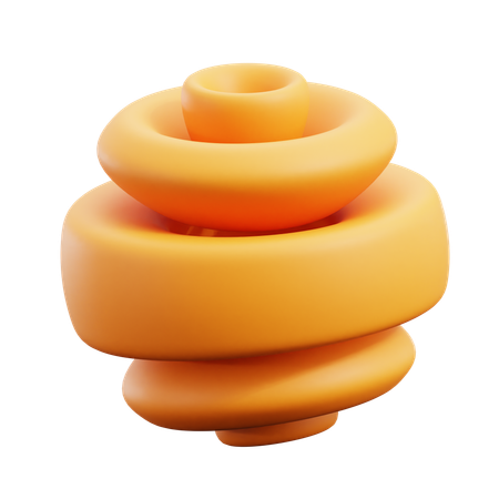 Free Icona di forma astratta a spirale  3D Icon