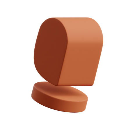 Free Spitzer Zylinderfuß  3D Icon