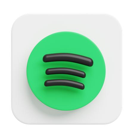 Free Spotify  3D Illustration