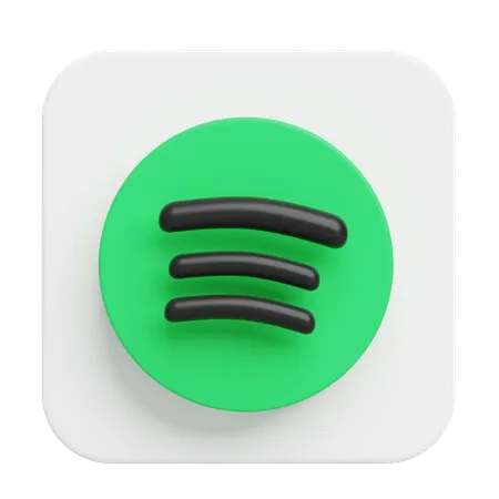 Free Spotify  3D Illustration