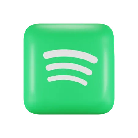 Free Spotify  3D Logo