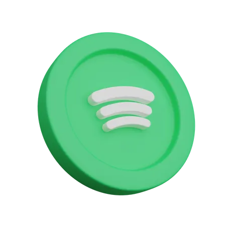 Free Spotify  3D Logo