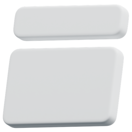 Free Stacked Content Blocks  3D Icon