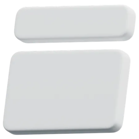 Free Stacked Content Blocks  3D Icon