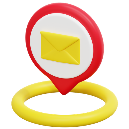 Free Standort der Post  3D Icon