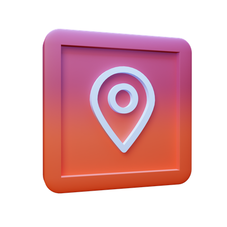 Free Standort-Pin  3D Icon