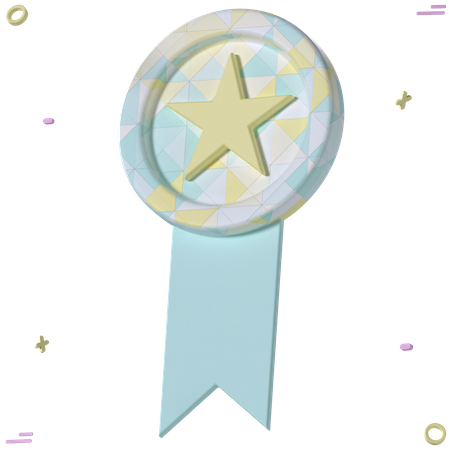 Free Star Badge  3D Icon