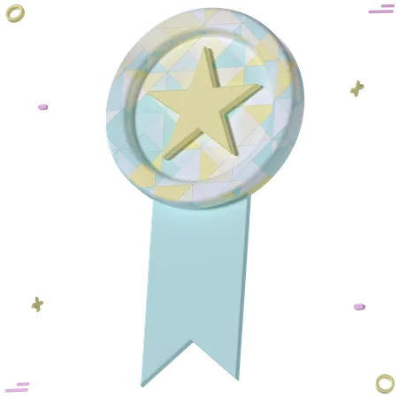 Free Star Badge  3D Icon