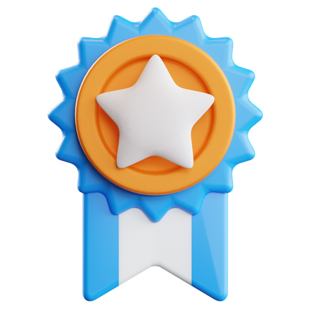Free Star Badge  3D Icon
