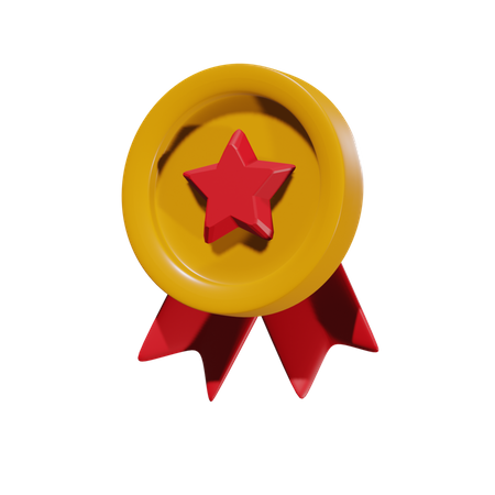 Free Star Badge  3D Icon